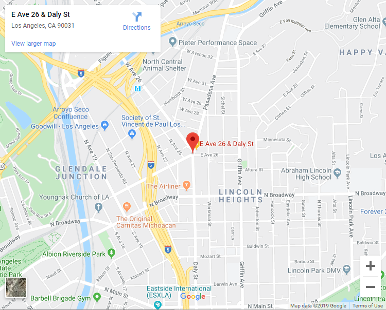 Map of Daly and Avenue 26